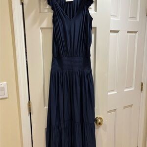Ramy Brook Navy sleeveless Maxi Dress- size medium